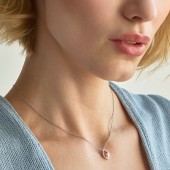 Lantisor argint cu perla naturala roz pudra DiAmanti SK24212N_L-G